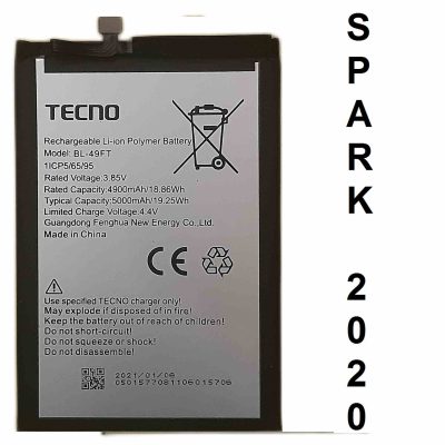 Tecno Spark Go 2020 Battery KE5 Model BL-49FT