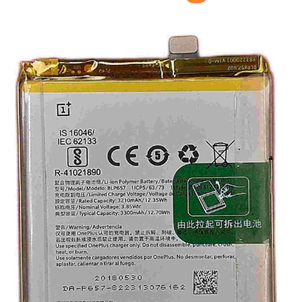 oneplus 6 battery